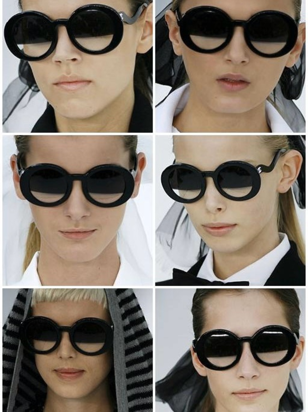 IN SEARCH OF (ISO). NOT FOR SALE.CHANEL Black Oversized Round Women’s Sunglasses